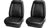 1967 - 1968 Front Bucket Seat Assemblies Set, Standard, Colors, Pre-Assembled, Headrests Not Included, Pair
