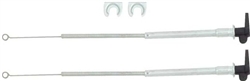1967 - 1968 Camaro Kick Panel Cable Set, Without Air Conditioning, Clips Included