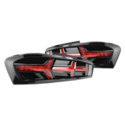 2016 - 2018 Chevrolet Camaro Morimoto's Black / Red Sequential LED Tail Lights