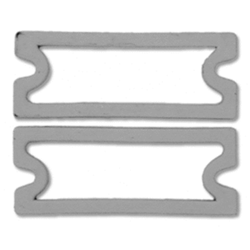 1967 - 1968 Camaro Backup Light Lens Gaskets Set, Rally Sport, Die-Cut Gray Rubber, Pair