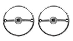 1974 - 1977 Camaro Park Light Lens Trim Bezel Set, Pair