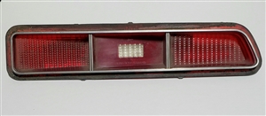 1969 Camaro Tail Light Lens Assembly, Standard with Center 2 Chromes, Right Hand, GM Used