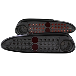 1993 - 2002 Chevrolet Camaro Black LED Tail Light Assembly w/ Smoked Lens - Sold in a Pair