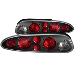 1993 - 2002 Chevrolet Camaro Black Tail Light Lens Set w/ Clear Lens - Sold in a Pair
