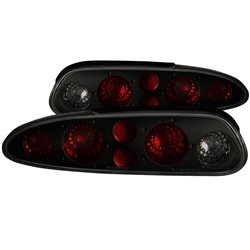 1993 - 2002 Chevrolet Camaro Black Tail Light Lens Set w/ Smoked Lens - Sold in a Pair