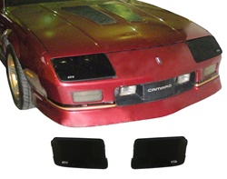 1985 - 1989 Camaro Blackout Headlight Covers Set, for 85 - 89 IROC-Z and 90 - 92 Z28, Pair