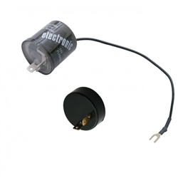 Turn Signal and 4-Way Hazard 2 Prong LED Flasher for Upgrading to LED Lighting, with Polarity Reversing Adapter