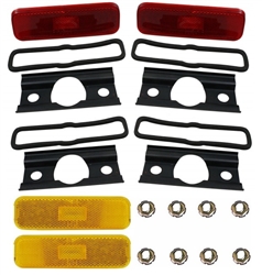 1970 - 1973 Camaro Marker Lights Kit, Front and Rear Sides