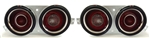 1970 - 1973 Camaro Tail Light Lens and Housing Assemblies Set, Complete Kit