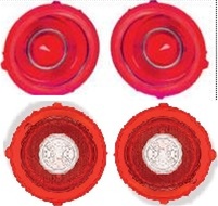 1970 - 1971 Tail Light and Backup Light Lenses Set, Standard, 4 Pieces