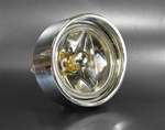 1970 - 1973 Camaro Rally Sport Billet Aluminum Park Light Assemblies Set with Amber LED Bulbs, Pair