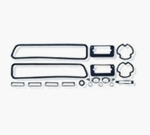 1969 Camaro Exterior Lens Gaskets Set, Standard or Rally Sport, Paint and Light Lenses