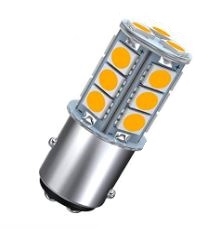 1157 LED Stop / Turn / Park Light Bulb, Ultra Bright AMBER Dual Filament, Each