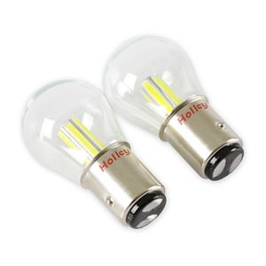 1157 5700K Modern White LED Stop / Turn / Park Light Bulbs, Dual Filament, Pair