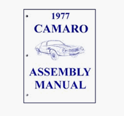 1977 Camaro Factory Assembly Instruction Manual Book