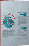 1972 - 1973 Camaro Instruction Information Decal, Ignition Starting | Camaro Central