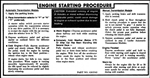 1972 - 1973 Camaro Sunvisor Engine Starting Instruction Decal, 6263563