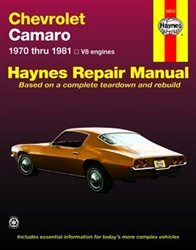 1970 - 1981 Chevrolet Camaro Haynes Repair Manual