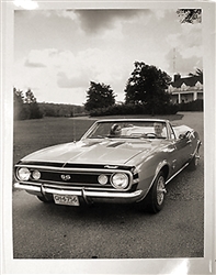 1967 GM Dealer Promo Poster, Super Sport Convertible, Black and White