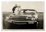 1970 GM Dealer Poster, Front View, Black and White