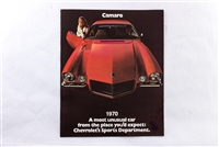 1970 Camaro GM Dealer Sales Brochure, Color | Camaro Central
