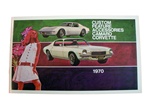 1970 Camaro GM Custom Features and Accessories Manual Book