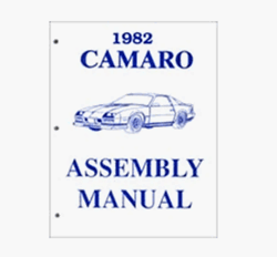 1982 Camaro Factory Assembly Instruction Manual Book