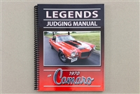 1970 Camaro Legends Judging Manual Guide Book