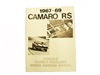1967 - 1969 Camaro Rally Sport Headlight and Console Gauge Wiring Diagram Manual