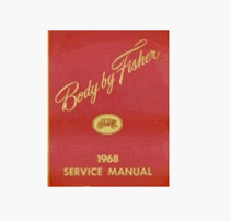 1968 Camaro Fisher Body Service Manual Book