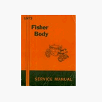 1973 Camaro Service Manual Book, Fisher Body