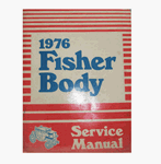 1976 Camaro Service Manual, Fisher Body