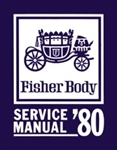 1980 Camaro Fisher Body Service Manual Book