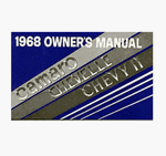 1968 Camaro Glove Box Owners Manual