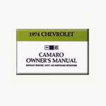 1974 Camaro Glove Box Owner Manual