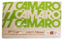 1977 Camaro Glove Box Owners Manual