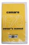 1978 Camaro Glove Box Owner Manual