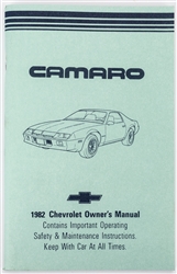 1982 Camaro Glove Box Owners Manual