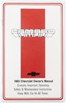 1983 Camaro Glove Box Owner Manual