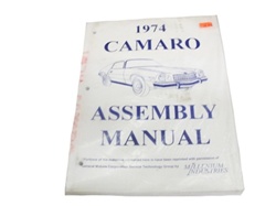 1974 Camaro Assembly Manual - Factory Instructions | Camaro Central