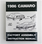 1986 Camaro Factory Assembly Instruction Manual