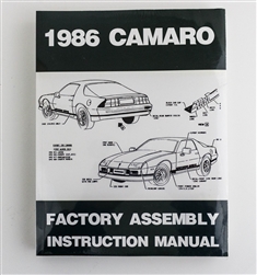 1986 Camaro Factory Assembly Instruction Manual