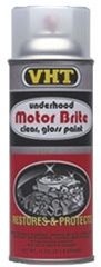 Spray Paint, VHT Underhood Motor Brite Engine Paint, Clear Gloss, Each