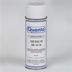 Quanta MEDIUM BLACK Spray Paint, 12 Ounce Can