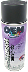 Spray Paint, OEM Paints Undercarriage Assembly Color, Low Sheen Black, Each