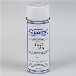 Camaro Quanta FLAT BLACK Spray Paint, 12 Ounce Can