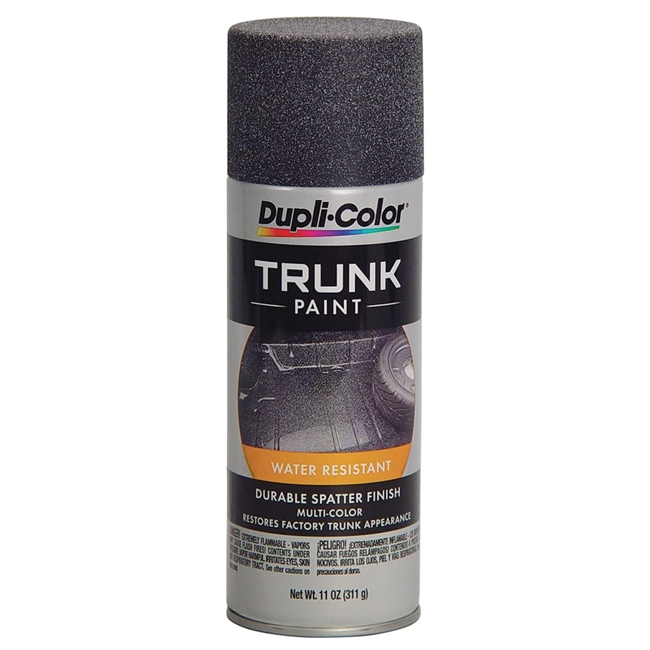 image of Black and Gray Trunk Reconditioning Spatter Paint, Spray Paint 11 oz Can