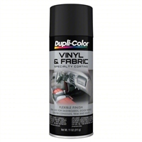 Image of a Flat Black Dupli-Color Interior Dye Coating, Leather, Vinyl, and Hard Plastic Refinisher 11 oz. Spray Can
