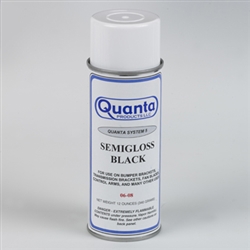 Camaro Quanta SEMI GLOSS BLACK Spray Paint, 12 Ounce Can