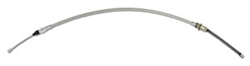 1967 Rear Emergency Parking Brake Cable, For Rear Drum Brakes, OE Steel